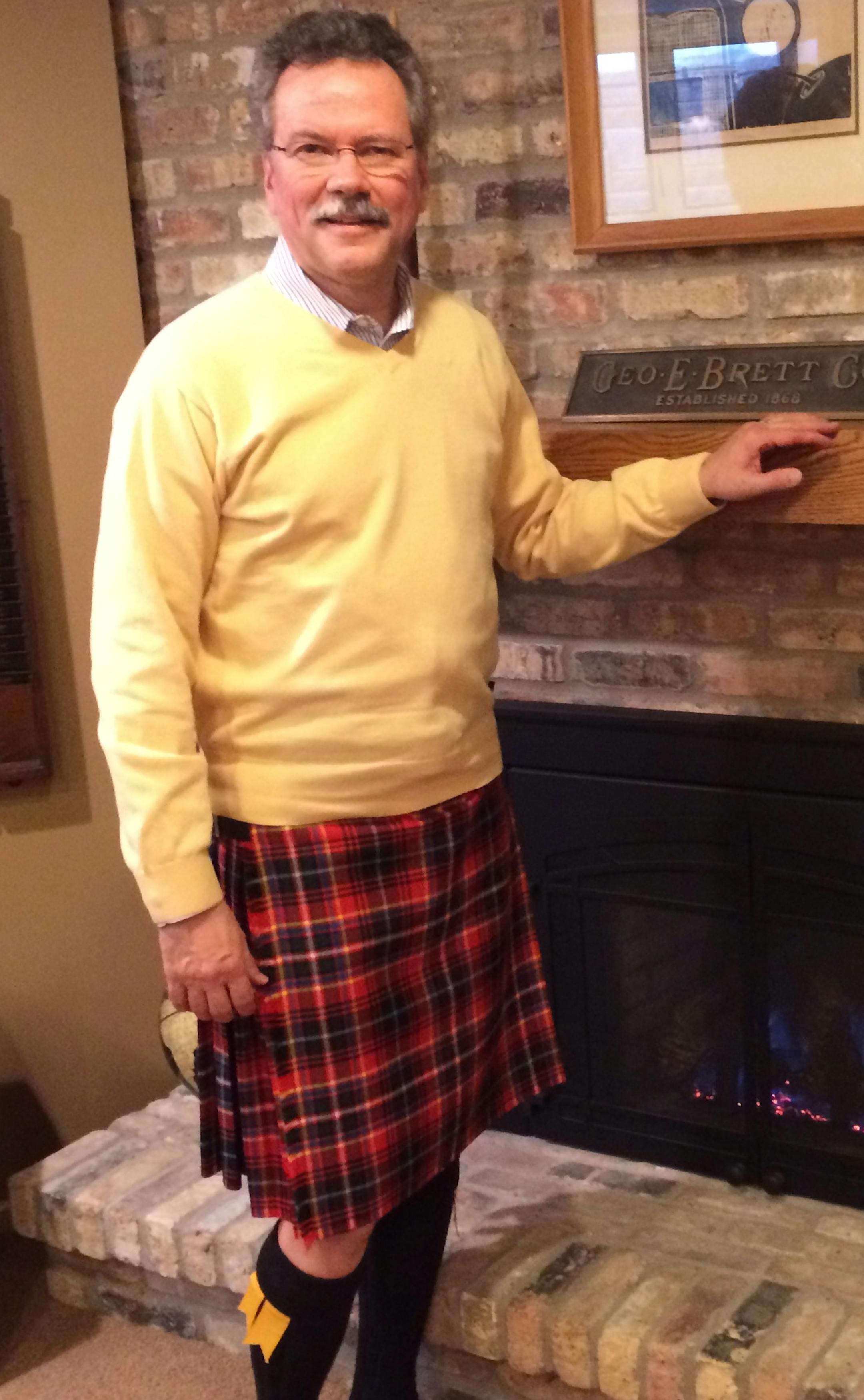 For his 60th birthday, Scott Taylor of Edina wanted to do something that made a splash. He's wearing a kilt every day of 2014.