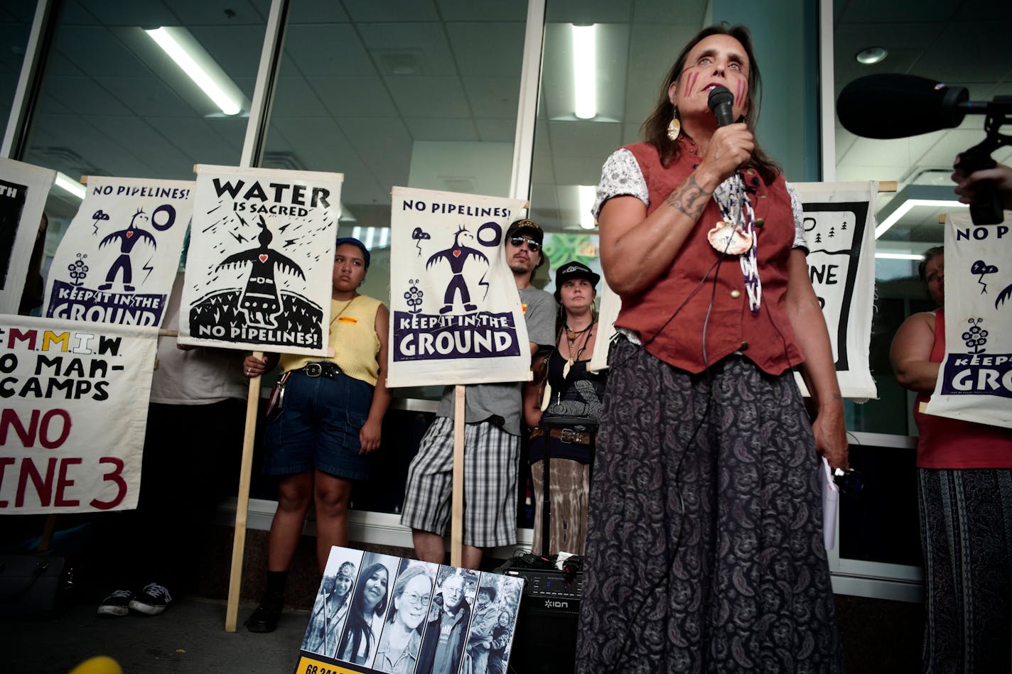 Winona La Duke of Honor the Earth expressed her displeasure at the decision and promised that Minnesota would have its "Standing Rock" referring to DAPL protests.]The Public Utilities Commission has made a decision to approve a new Enbridge Line 3 Pipeline. Richard Tsong-Taatarii•rtsong-taatarii@startribune.com