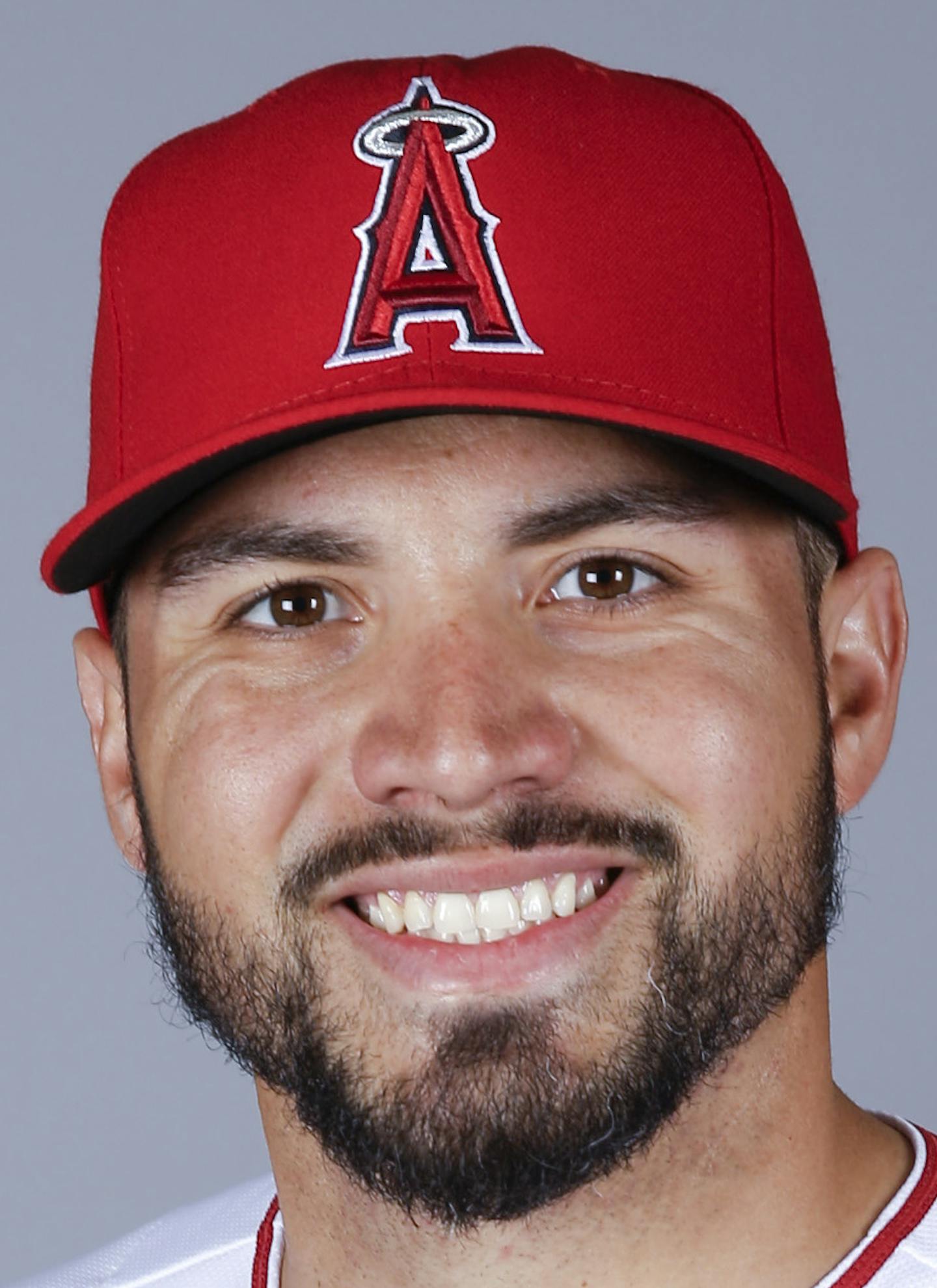 This is a 2016 photo of Hector Santiago of the Los Angeles Angels baseball team. This image reflects the Los Angeles Angels active roster as of Friday, Feb. 26, 2016, when this image was taken. (AP Photo/Chris Carlson) ORG XMIT: OTKCC