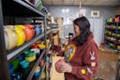 Rebecca Taylor, owner of "Keeping it Real Collectables," in Coraopolis on Tuesday, Feb. 7, 2023, has been collecting vintage and new Fiestaware for mo