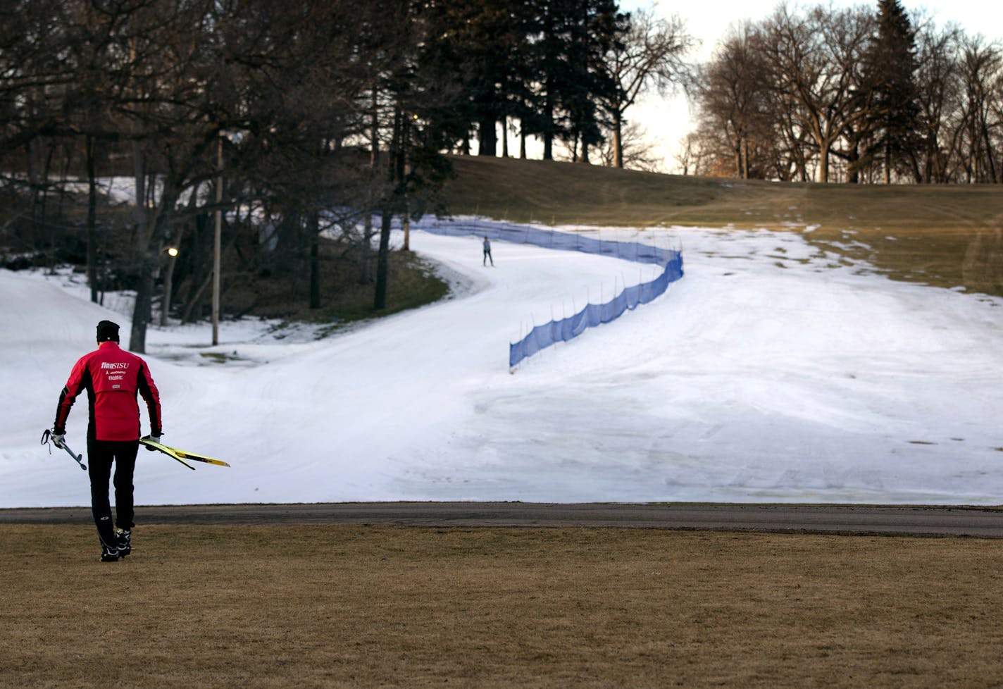 Bill Callas of Stillwater walked out to practice Thursday on the spartan ski trails at Theodore Wirth Park in Minneapolis ahead of next week&#x2019;s Birkebeiner race.