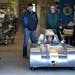 Braham High school shop students are working on tech projects including super mileage cars, a NASA washing machine and prosthetic feet. Here, Joshua K