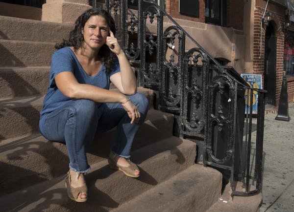 Rebecca Traister, a feminist writer, outside Stonewall Inn in New York, Sept. 20, 2018. Traister's new book, &#xec;Good and Mad: The Revolutionary Pow