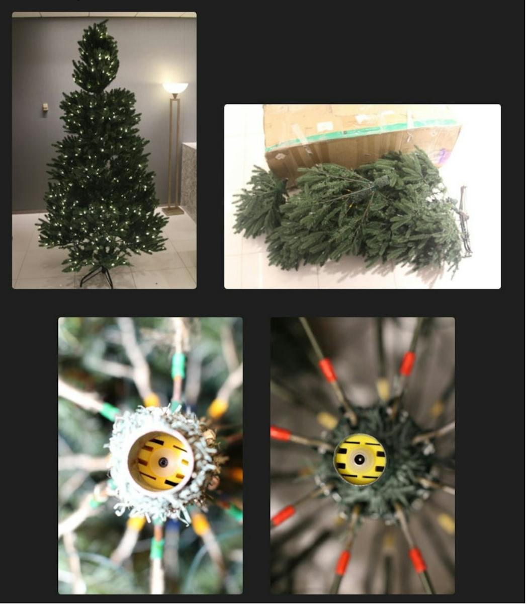 A court exhibit shows photos of the Willis Electric OnePlug Tree.