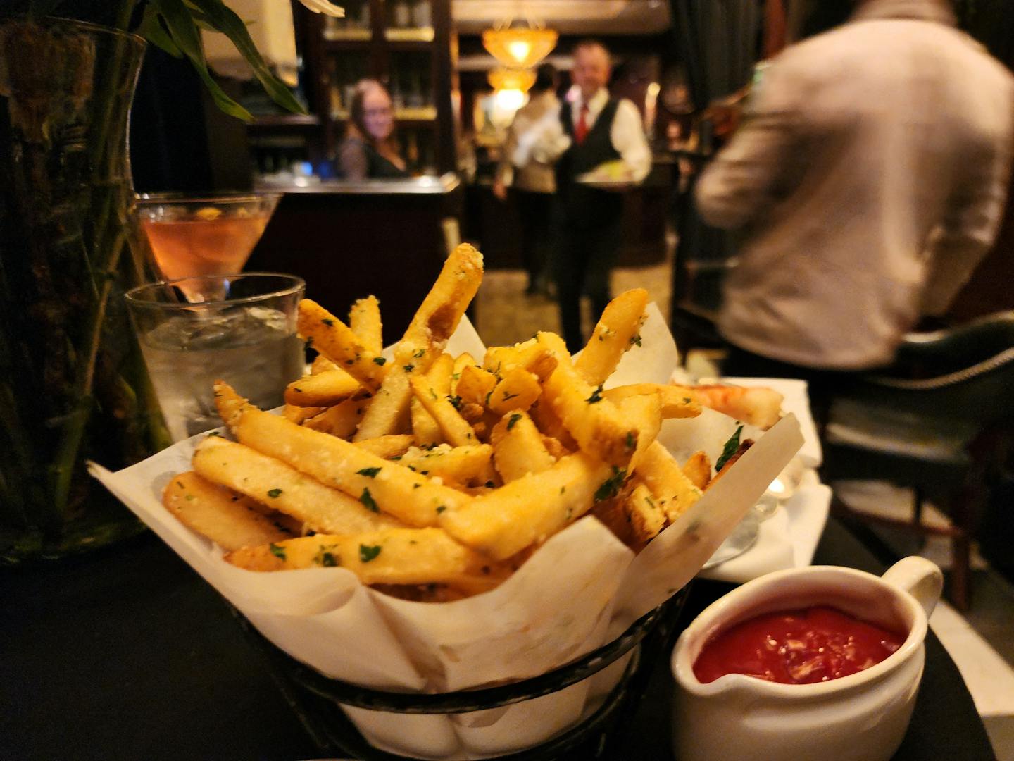 Parmesan truffle fries at the Capital Grille