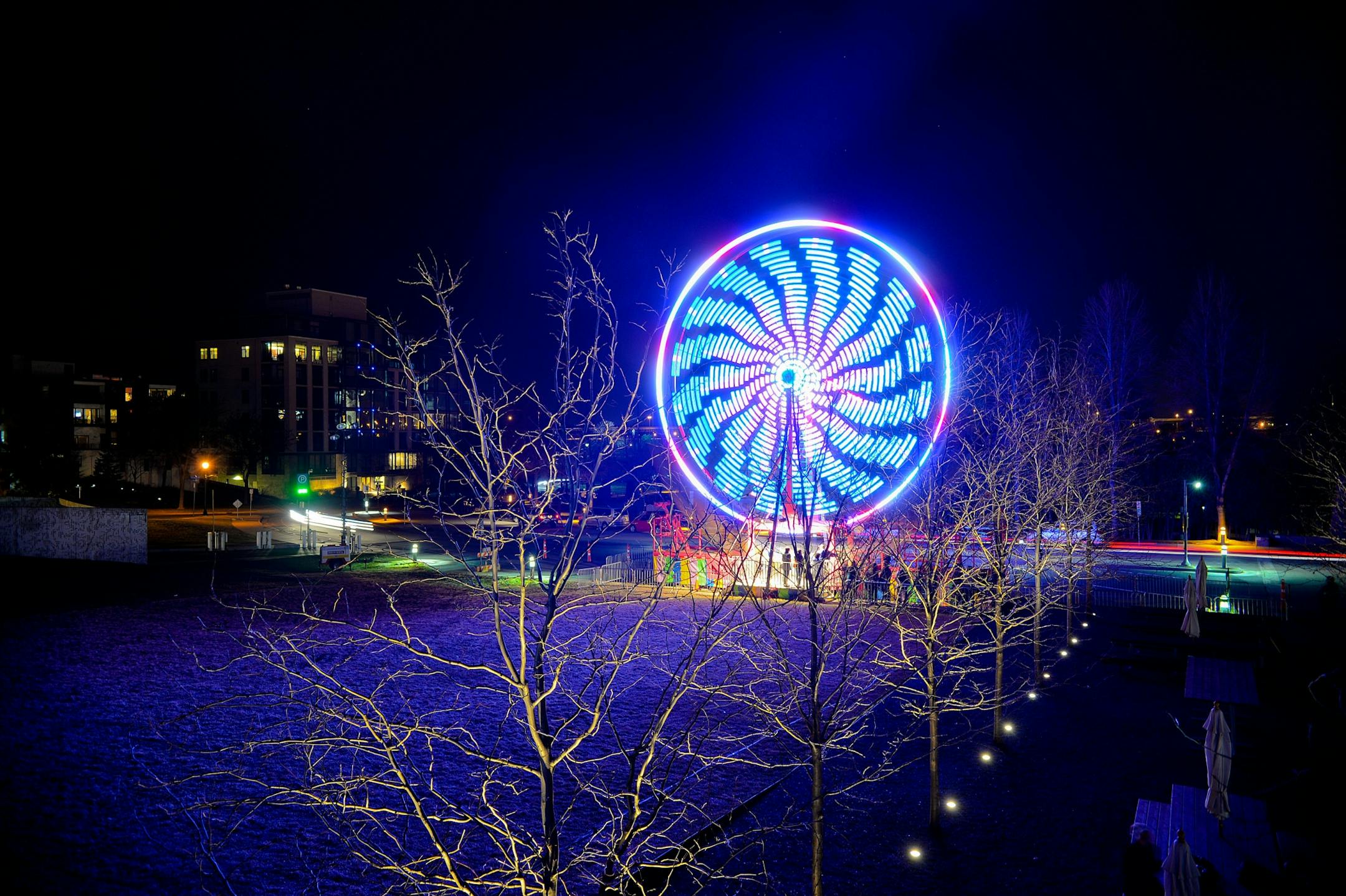 The Walker Art Center brought a ferris wheel to the late-night launch party of International Pop- the newest exhibit featuring 175 works by more than 100 artists representing 20 countries.