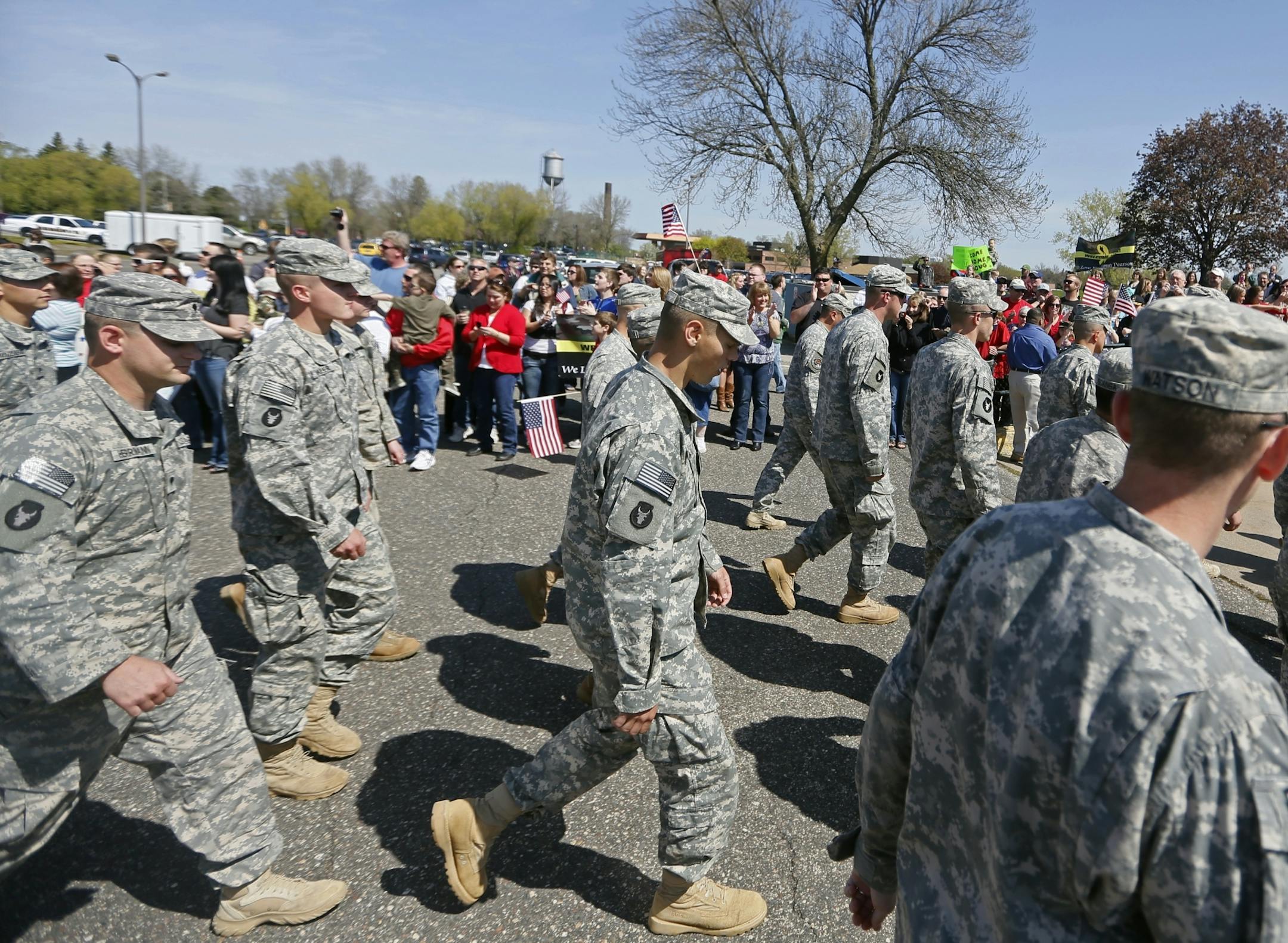 225 soldiers from the 1st Brigade Combat Team, 34th Infantry Division of the National Guard returned from serving in Kuwait this spring.