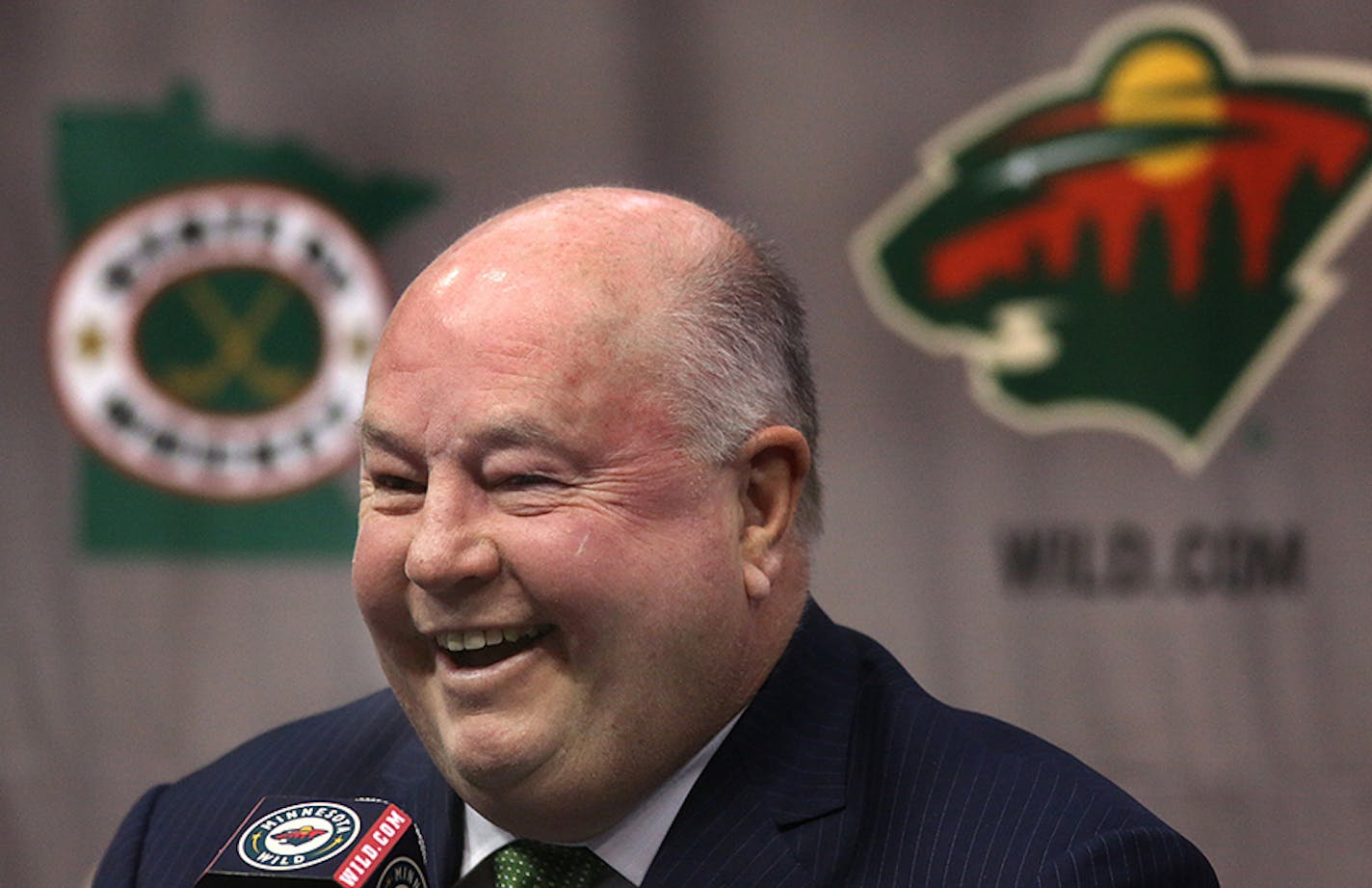 New Minnesota Wild head coach Bruce Boudreau