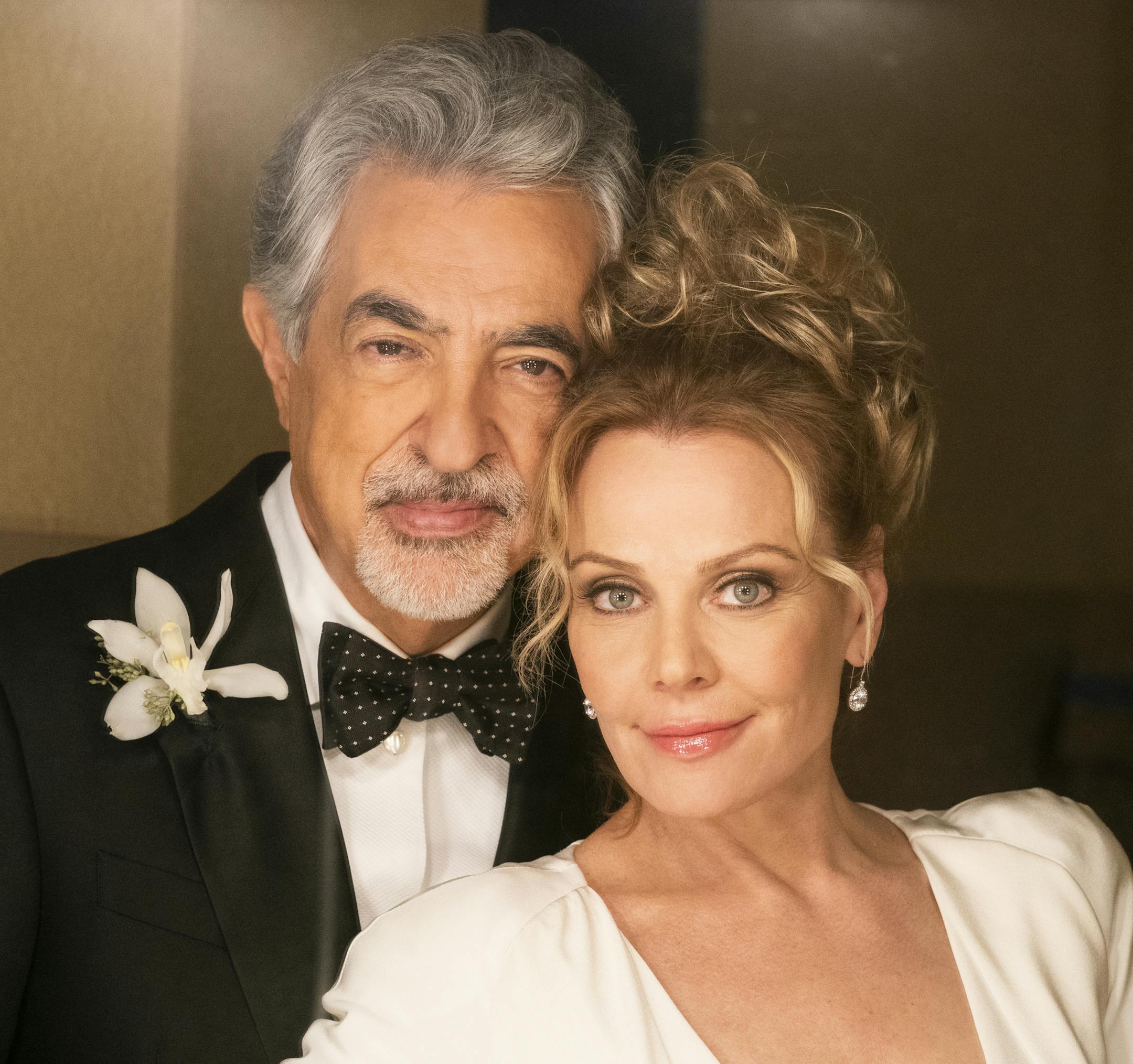 "Truth or Dare" -- Wedding bells are ringing as Rossi prepares to marry Krystall (Gail O\'Grady). But first, the BAU team travels to Los Angeles to investigate a series of fatal shootings in broad daylight following car accidents, on the 14th season finale of CRIMINAL MINDS, Wednesday, Feb. 6 (10:00-11:00 PM, ET/PT) on the CBS Television Network. Pictured: Joe Mantegna (David Rossi), Gail O\'Grady (Krystall Richards) Photo: Cliff Lipson/CBS Ã?Â©2019 CBS Broadcasting, Inc. All Righ