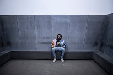 Anthony Jackson, 18, spent some time in the Minneapolis Sculpture Garden on Oct. 31, 2022. He is among hundreds of Minnesota foster youth who have bee