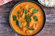 You'll want to serve butter chicken with steamed rice and naan to soak up all the sauce. Recipe and photo by Meredith Deeds, Special to the Star Tribu