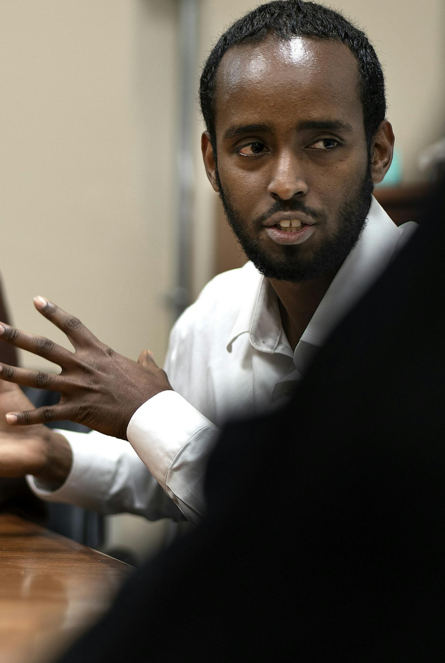 Abdullahi Alibarre spoke about his son during a meeting where parents at one of Minnesota's oldest charter schools is calling for big changes to improve the quality of education their kids are receiving at Cedar Riverside Community School Tuesday July,16 2019 in Minneapolis, MN.] Jerry Holt &#x2022; Jerry.holt@startribune.com