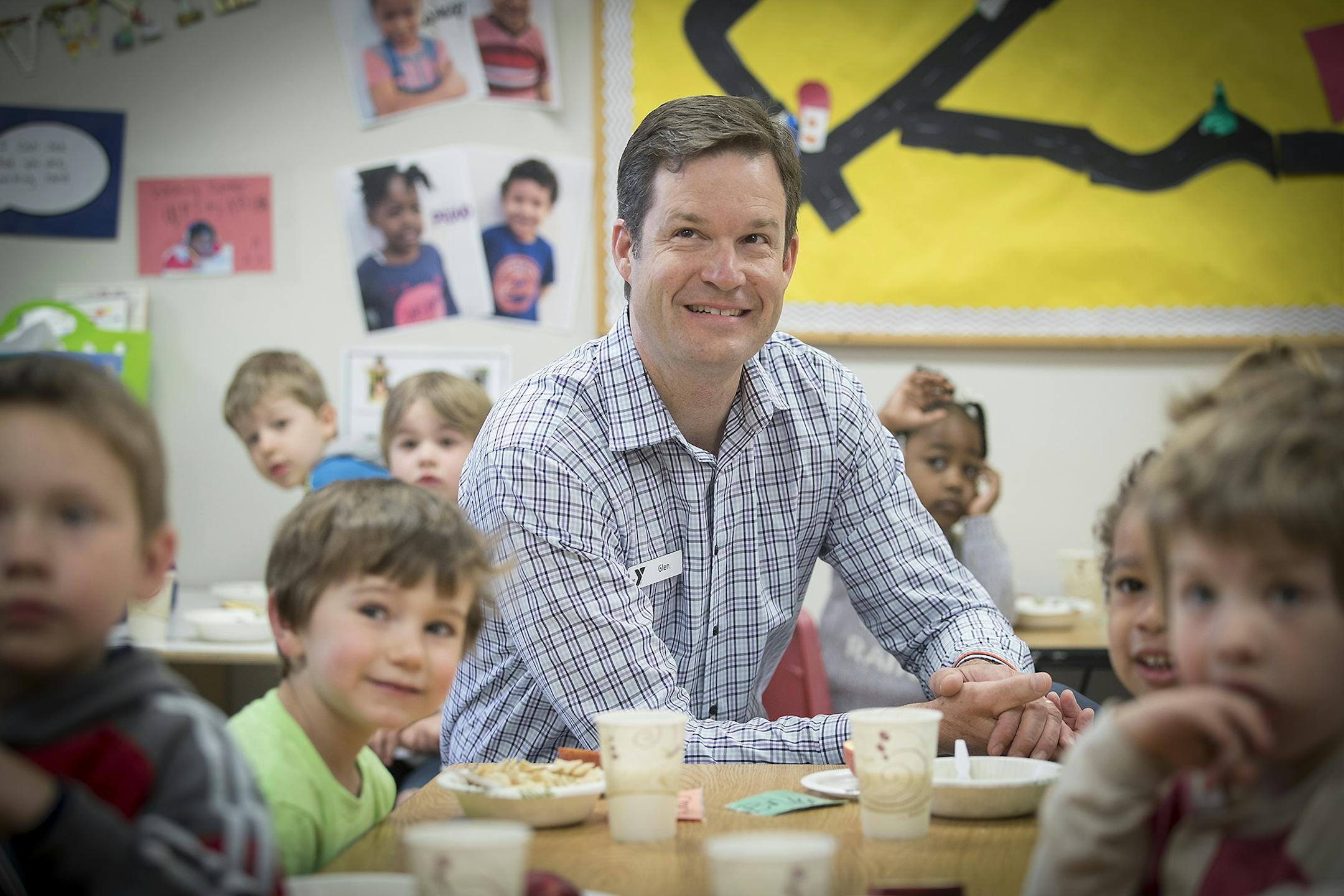 YMCA CEO Glen Gunderson visited the YMCA on University Avenue, Tuesday, April 25, 2017 in St. Paul, MN. He is one of the highest paid nonprofit CEOs in the region. He left corporate Amercia and took a pay cut to head the nonprofit.