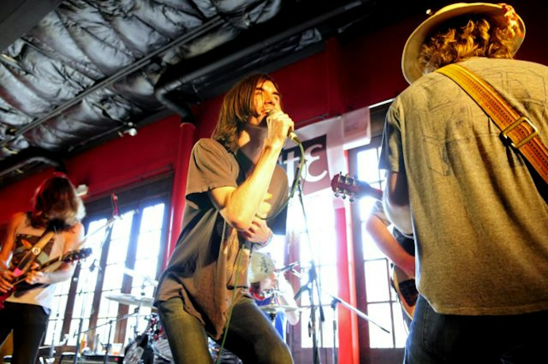 Free Energy performs at the Paste Magazine party at the South By Southwest music festival in Austin, Texas on March 17, 2010.