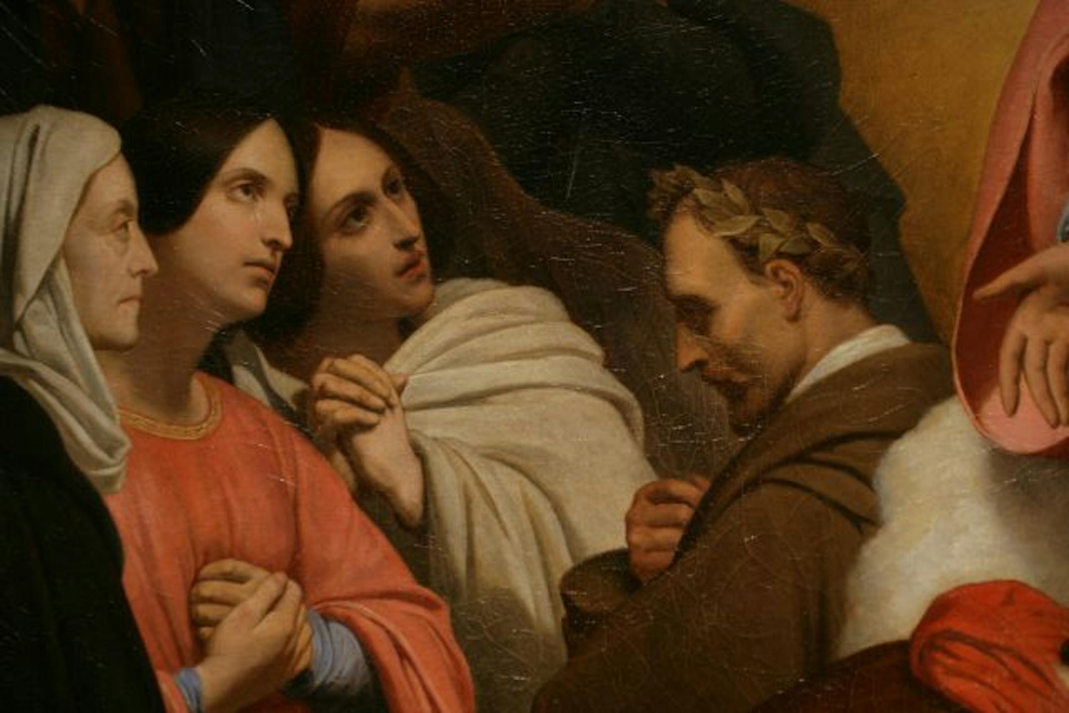 Detail of "Christus Consolator' 1851 by Dutch artist Ary Sheffer 1795-1858. Given to the Minneapolis Institute of Arts in memory of Rev. D.J Nordling by Gethsemane Luthern Church in Dassel, MN. "Christus Consolator," by Dutch-born, French-trained artist Ary Scheffer. Pix was recently discovered in a Dassel, Mn Lutheran church which is giving it to the MIA.