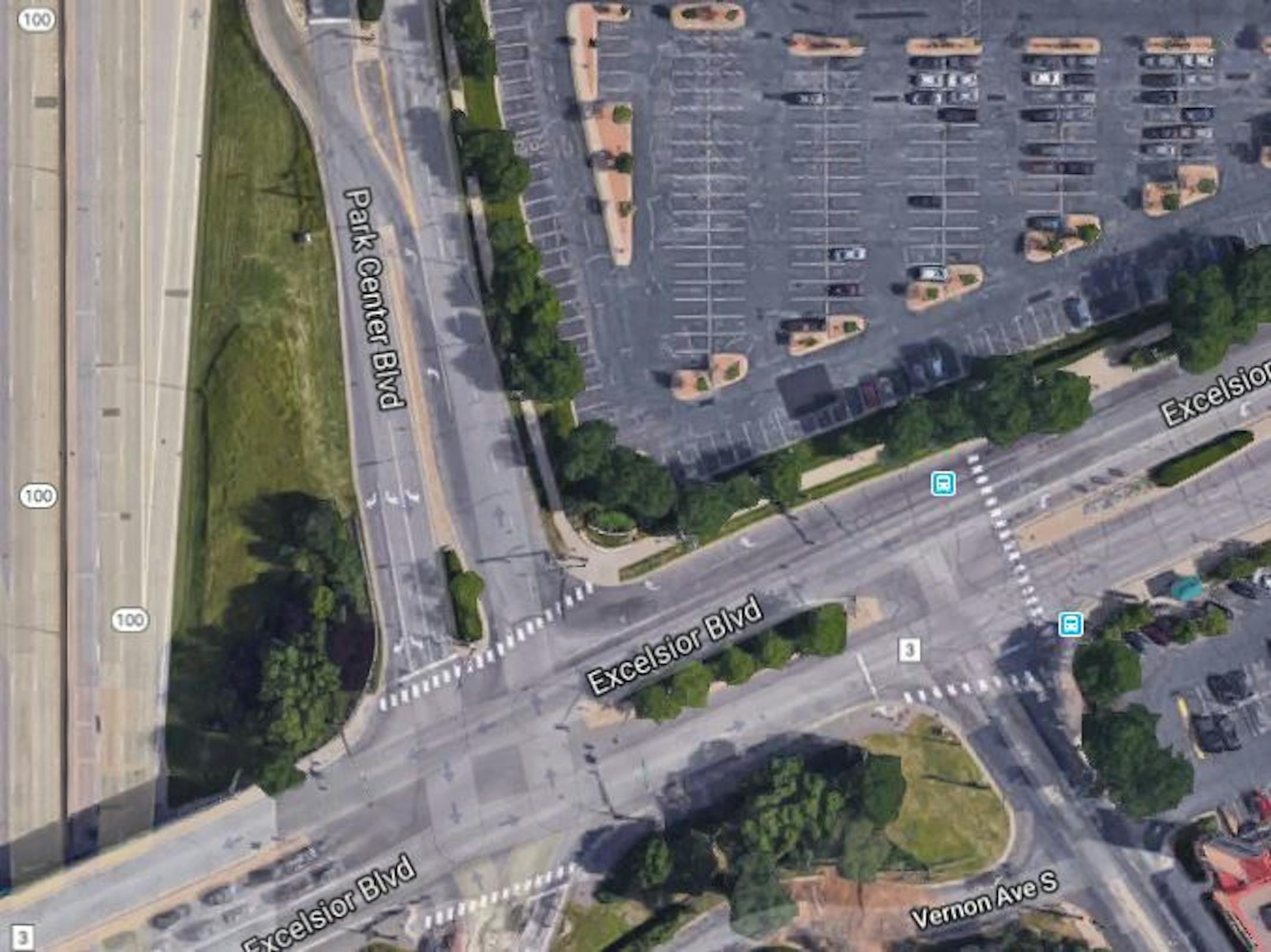 Drive readers are concerned about posted signage for drivers seeking to turn off Excelsior Boulevard and onto Park Center Drive to take Hwy. 100.