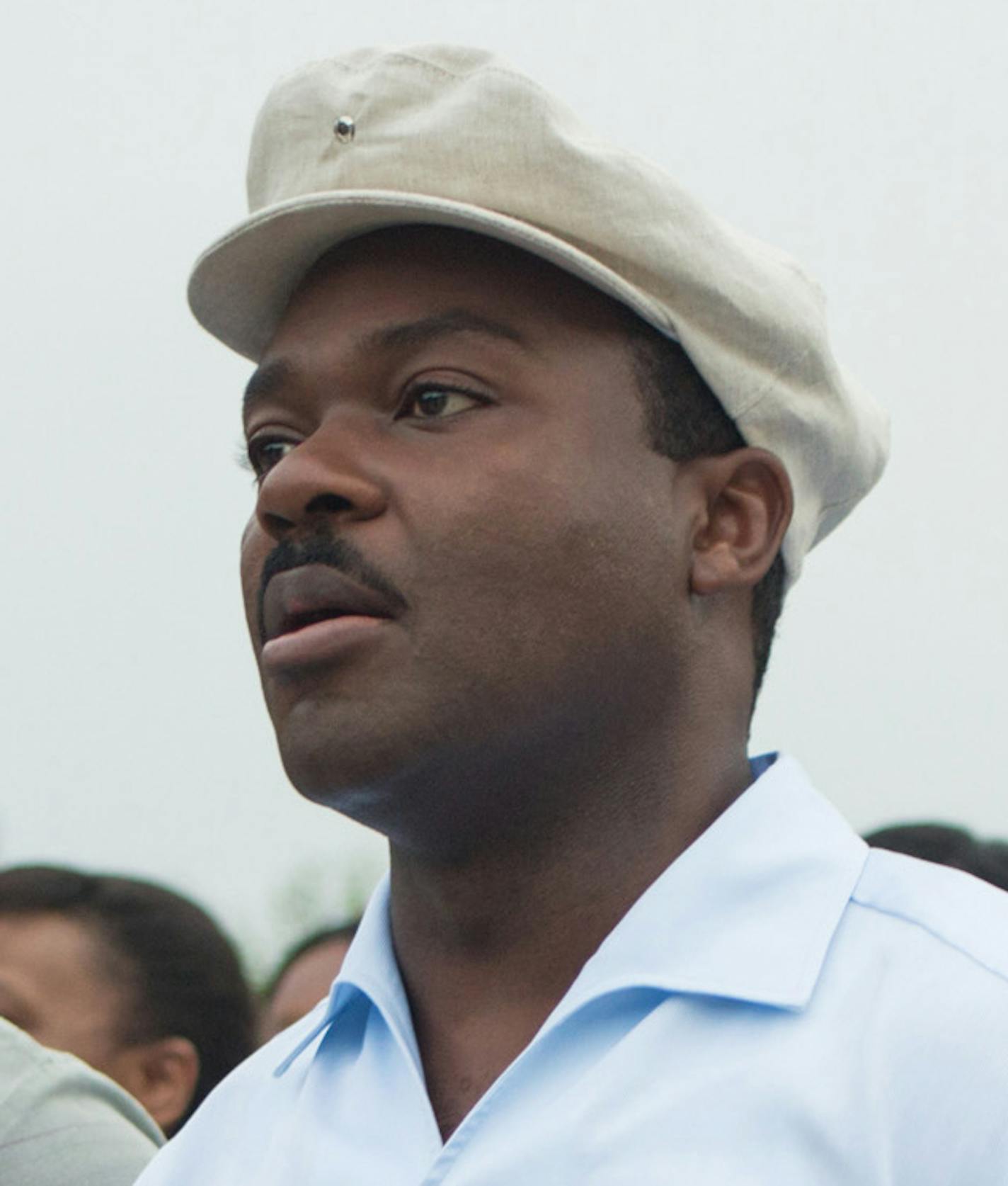 This photo released by Paramount Pictures shows, David Oyelowo, center, as Martin Luther King, Jr. and Carmen Ejogo, right, as Coretta Scott King in the film, "Selma." (AP Photo/Paramount Pictures, Atsushi Nishijima)