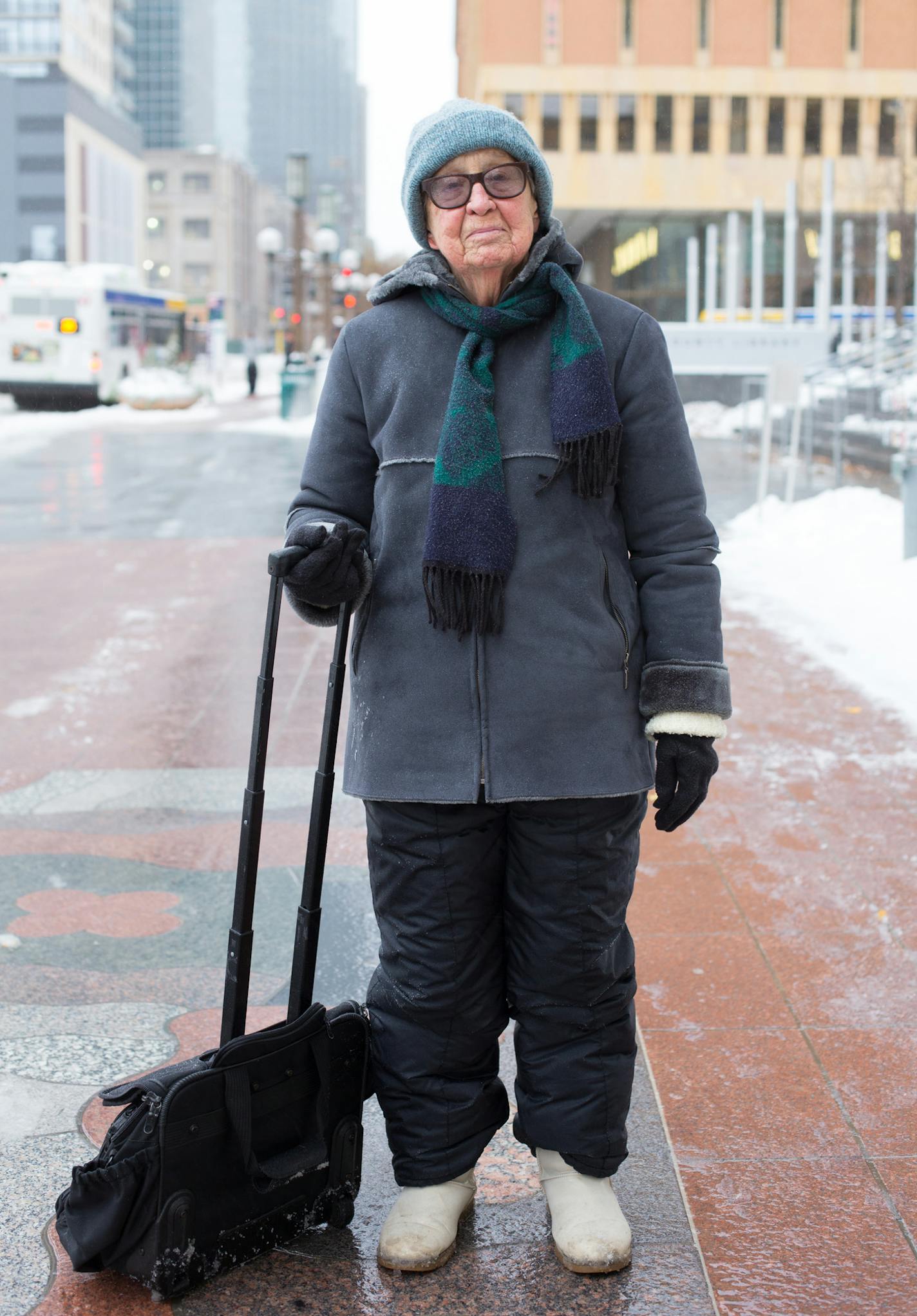 1, &#x201c;Any words of advice for people who are depressed about the weather today?&#x201d; Marion _ &#x201c;Don&#x2019;t be depressed. What are you gonna do about it? Go out and enjoy it and freeze to death.&#x201d;