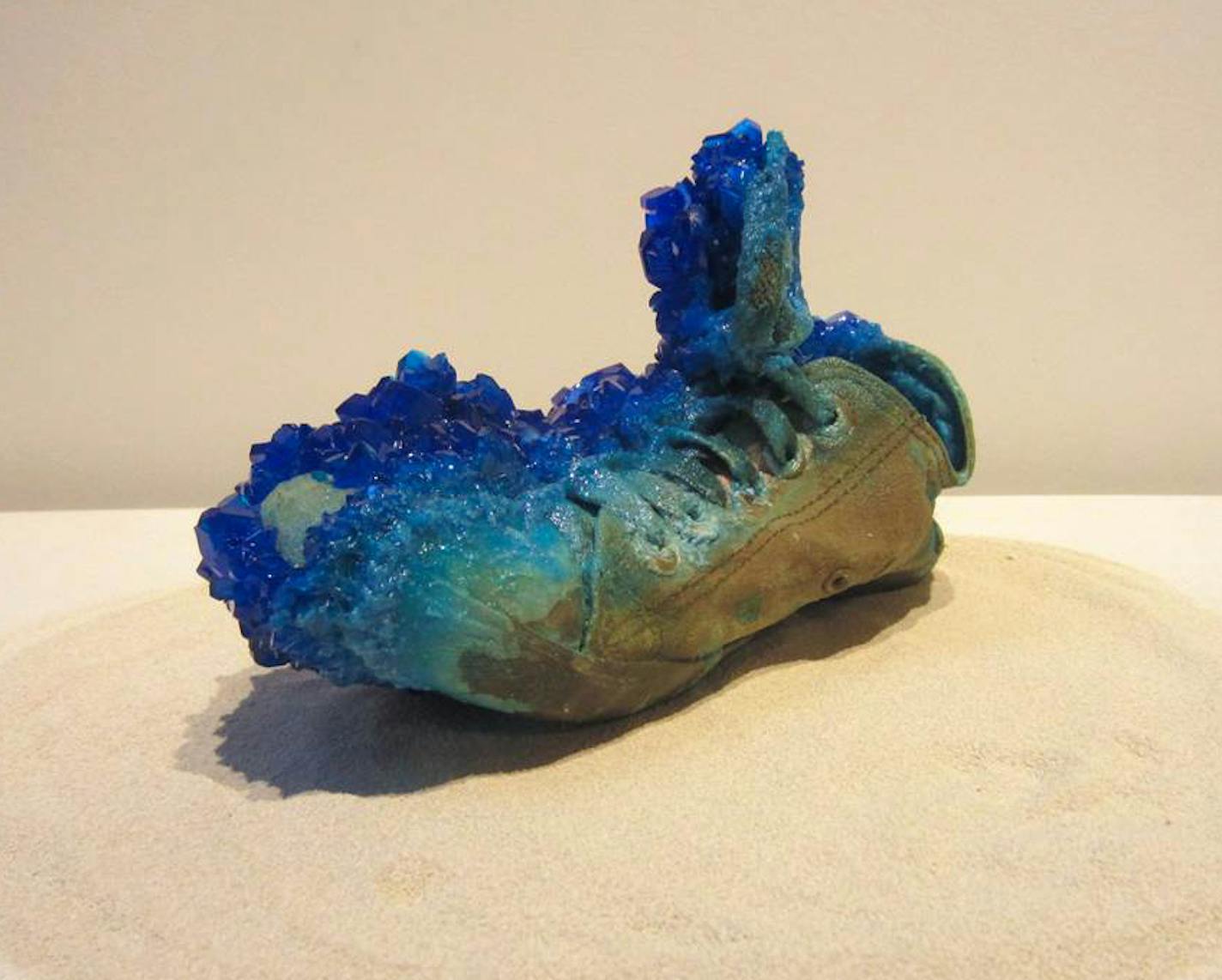 Crystal-encrusted shoe by Nooshin Hakim