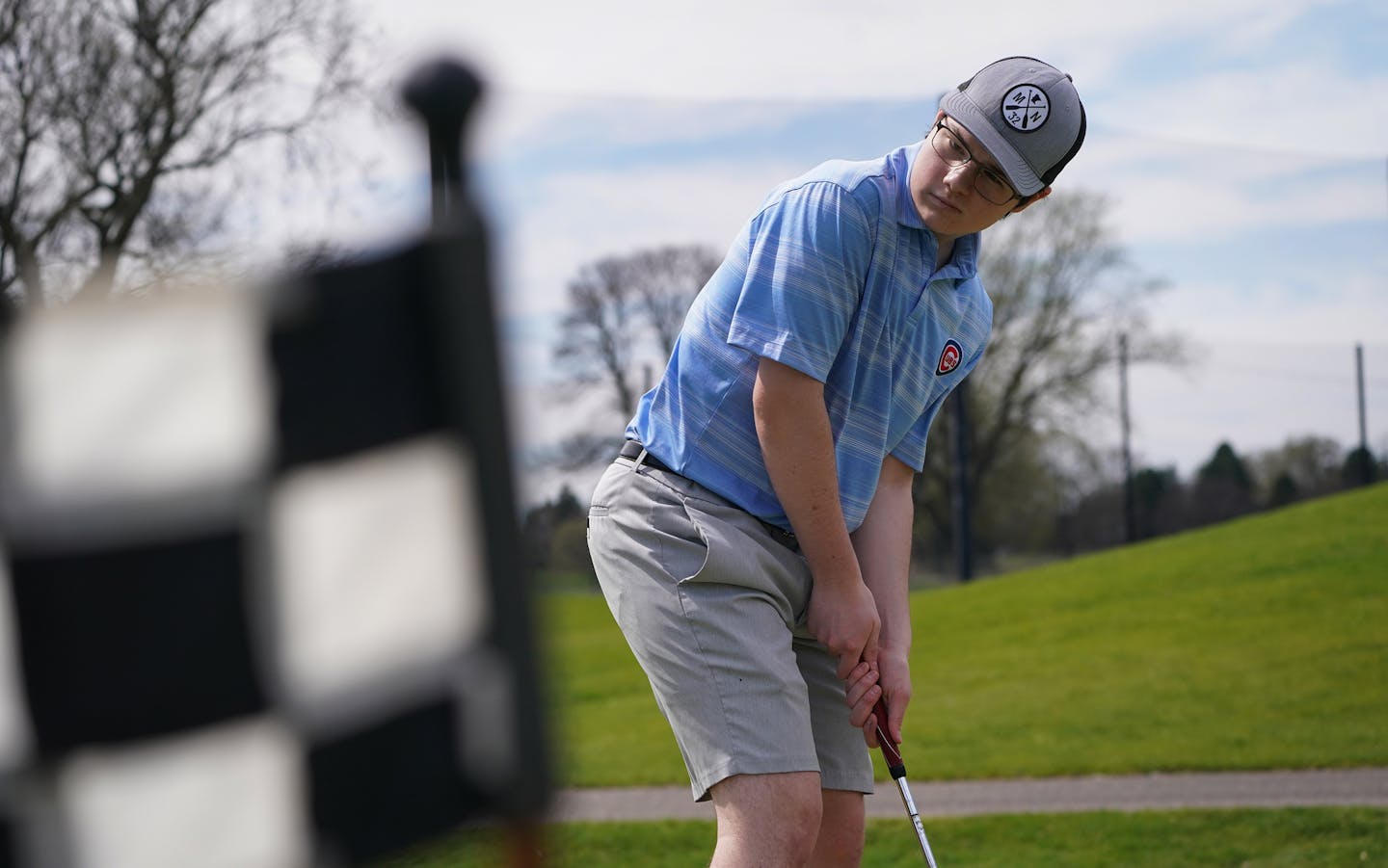 Jack Traxler is a senior at Cretin-Derham Hall. He has been on the golf team for the past 3 years despite have serious balance issues, double vision and paralysis on the right side of his face stemming from a brain tumor which was removed when he was 13. ] Shari L. Gross • shari.gross@startribune.com Jack Traxler is a senior at Cretin-Derham Hall. He has been on the golf team for the past 3 years despite have serious balance issues, double vision and paralysis on the right side of his face stemm