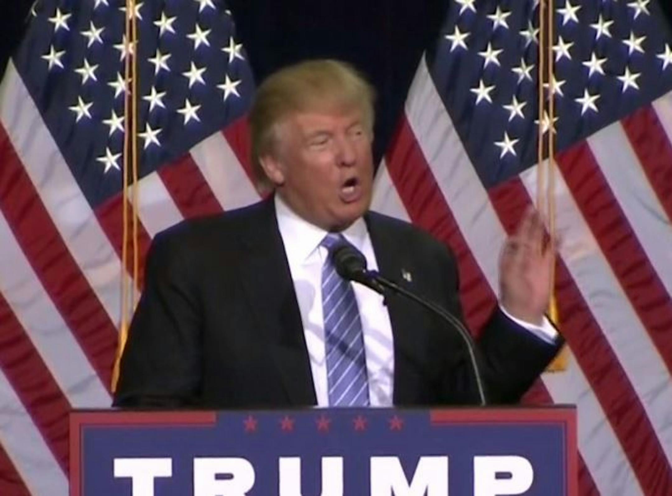 Donald Trump took the stage Wednesday night at the Phoenix Convention Center.