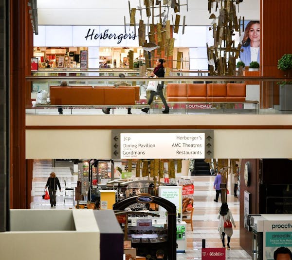 Southdale Mall anchors Macy's and Herberger's.