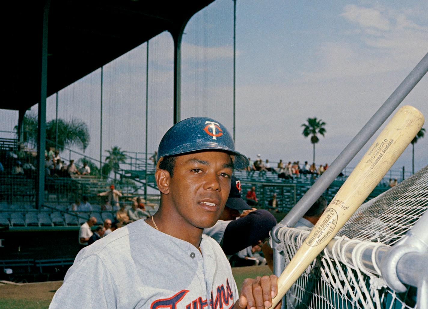 Minnesota Twins' Tony Oliva is pictured at the Twins' spring training camp in Florida, 1969. (AP Photo)