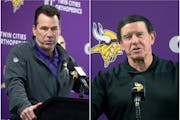 Gary Kubiak, left, and Dom Capers.