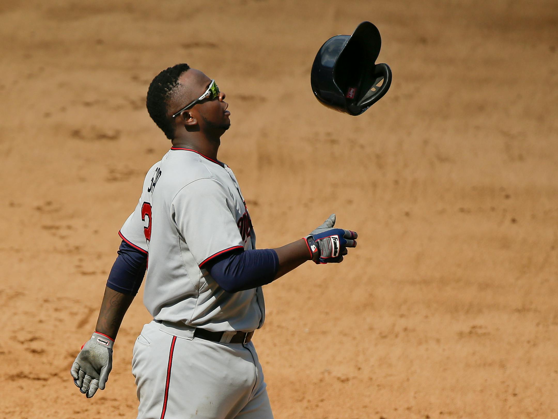 After homering in his first two games at Yankee Stadium, Miguel Sano (above) went 0-for-3 with two strikeouts.