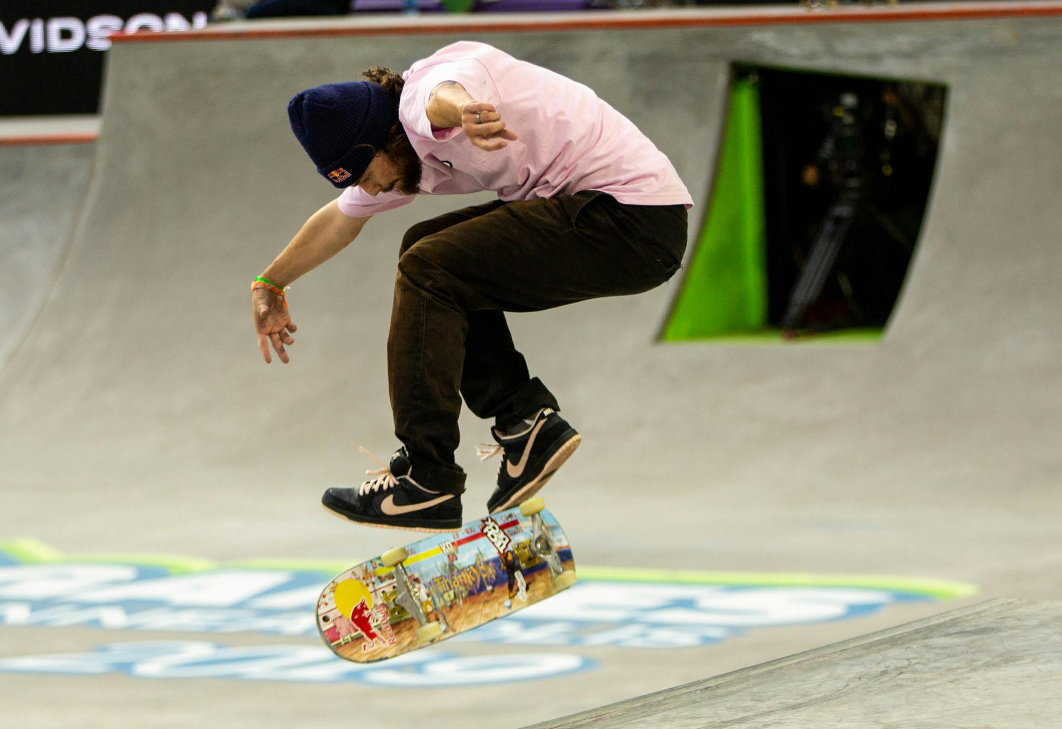 Torey Pudwill competes during the Men's Skateboard Street elimination round at the X Games at U.S. Bank Stadium Friday, August 2, 2019. ] NICOLE NERI • nicole.neri@startribune.com