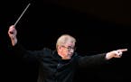 FILE -- Osmo Vanska conducts The Minnesota Orchestra's first concert at the Teatro Nacional in Havana, May 15, 2015. Vanska, who raised the ensemble&#