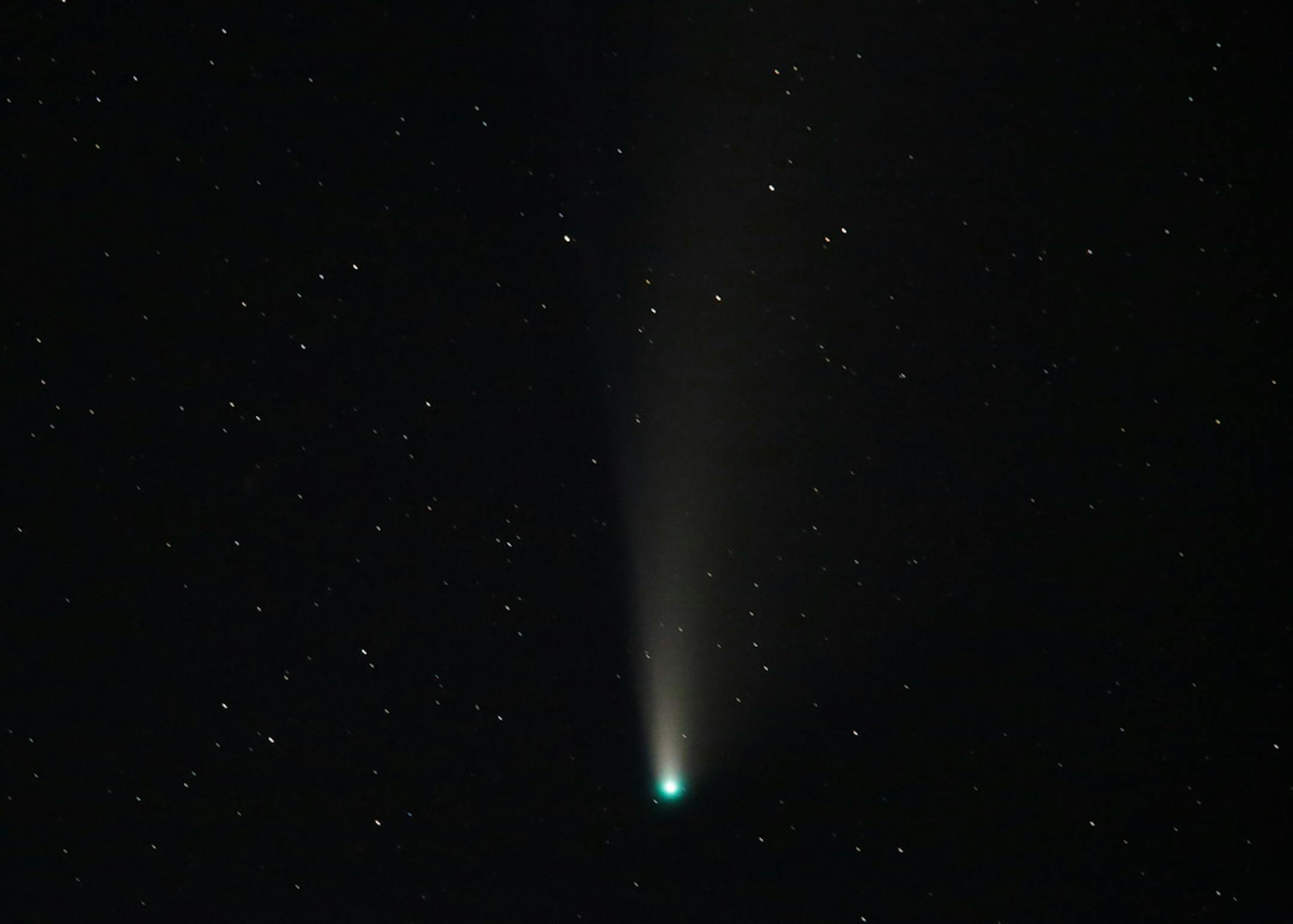 Comet Neowise is seen to the northwest of Idaho Falls on Tuesday, July 21, 2020.