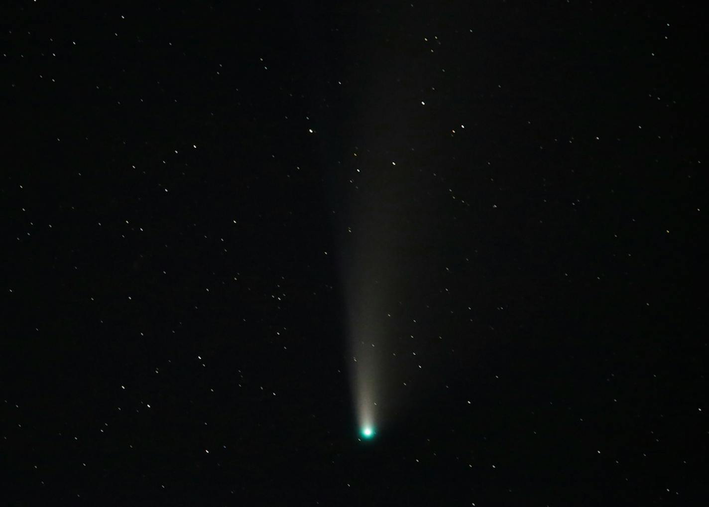 Comet Neowise is seen to the northwest of Idaho Falls on Tuesday, July 21, 2020.