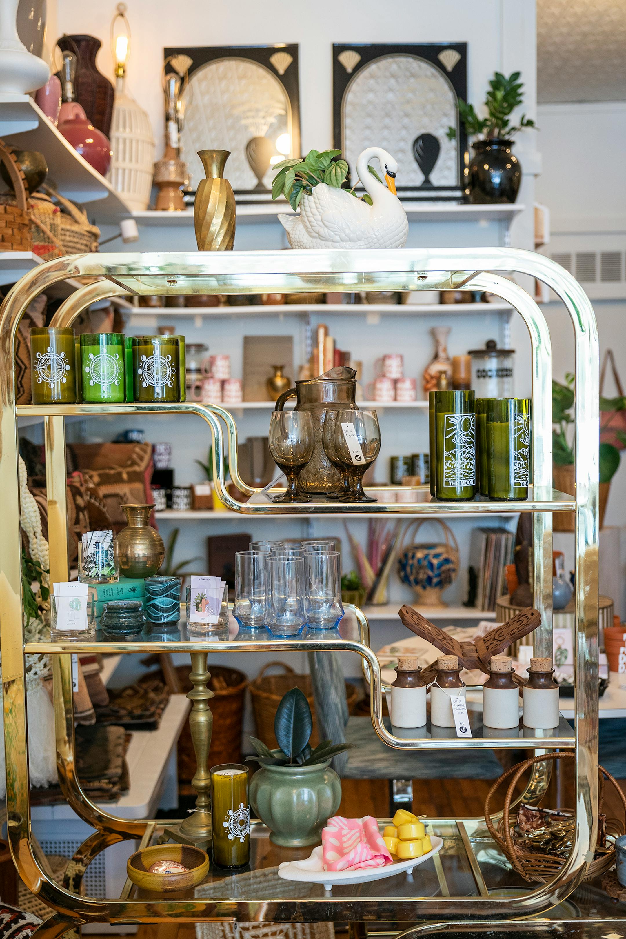 Carousel + Folk a shop for curated vintage goods, gifts and plants, in Minneapolis.