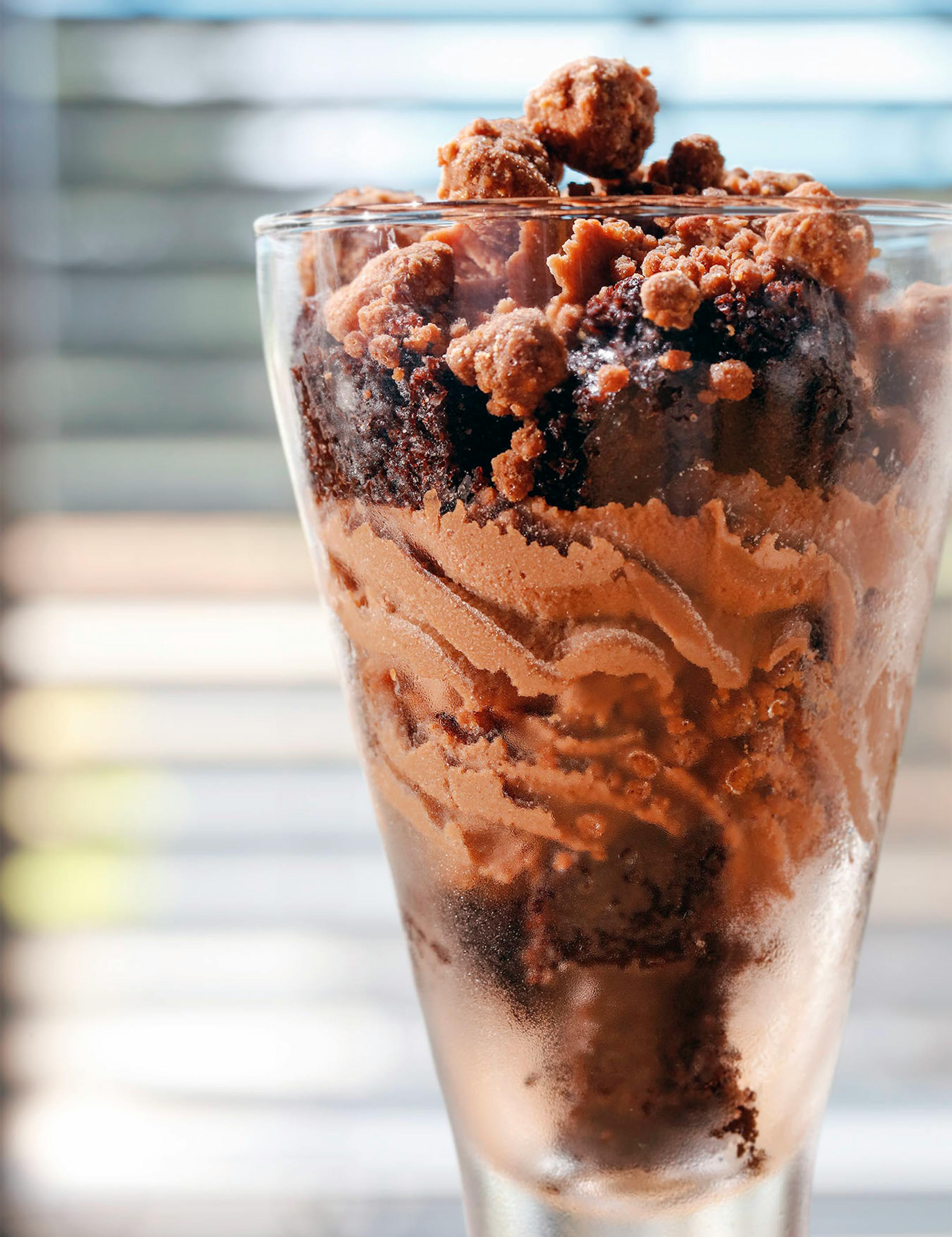 chocolate hazelnut trifle.