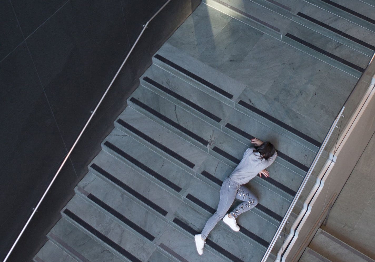 Dancers performed on staircases and in public spaces at New York's Museum of Modern Art last winter as part of Maria Hassabi's "Plastic." Hassabi will stage a new work at the Walker next February.