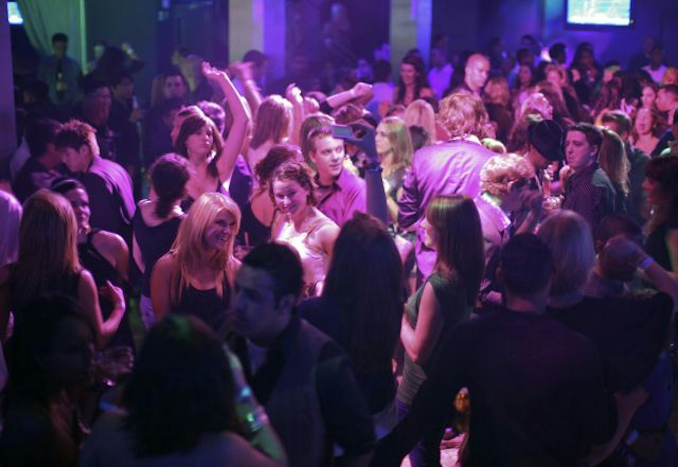 A full dance floor at Aqua.
