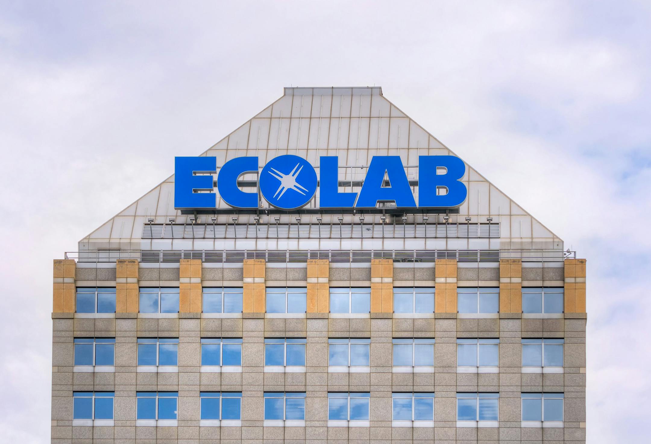 Ecolab's latest adjusted profit rose 8%, but executives said the firm's results in 2020 will be affected by effects from coronavirus.
