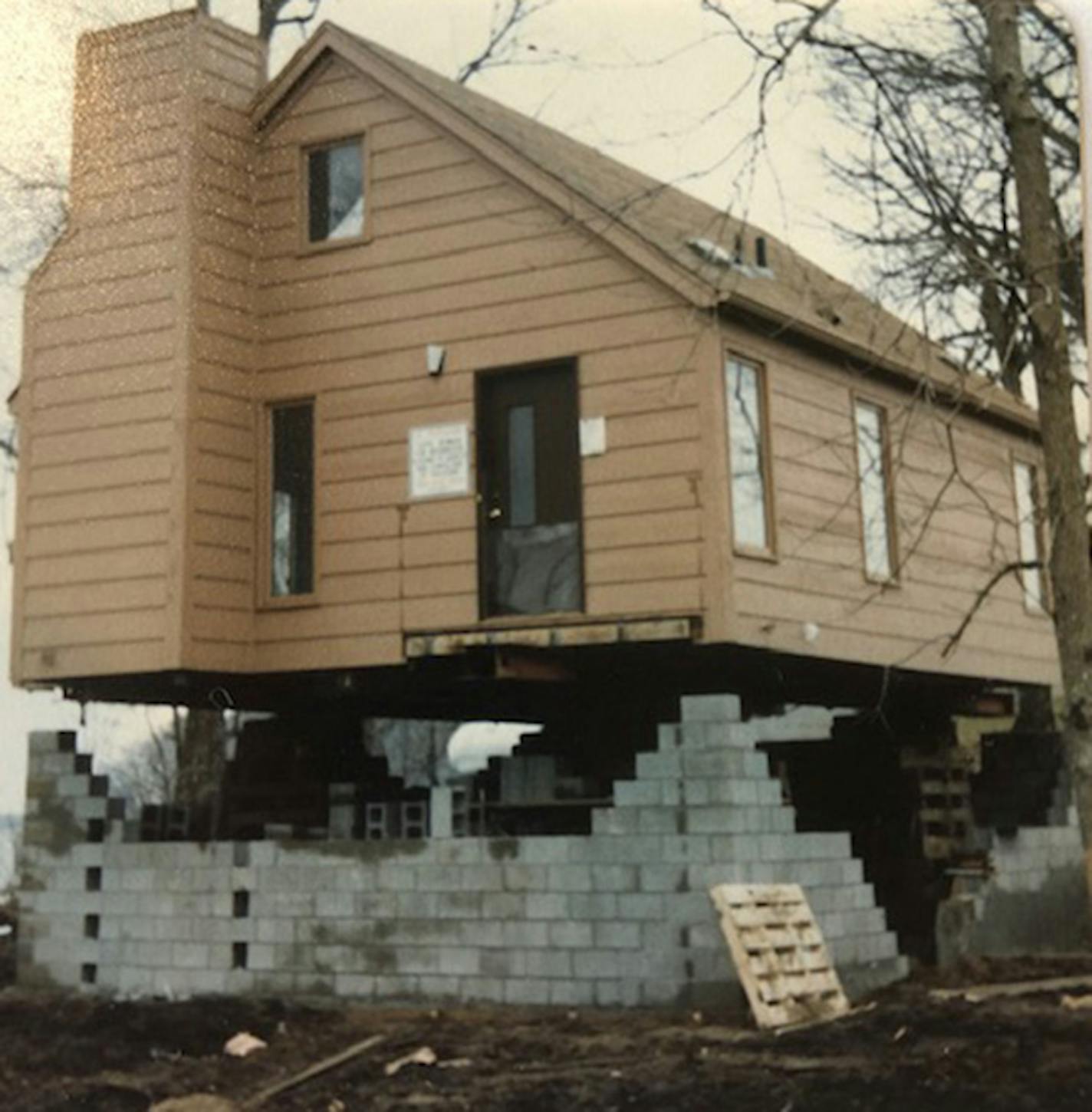 The structure was moved to make room for highway improvements.