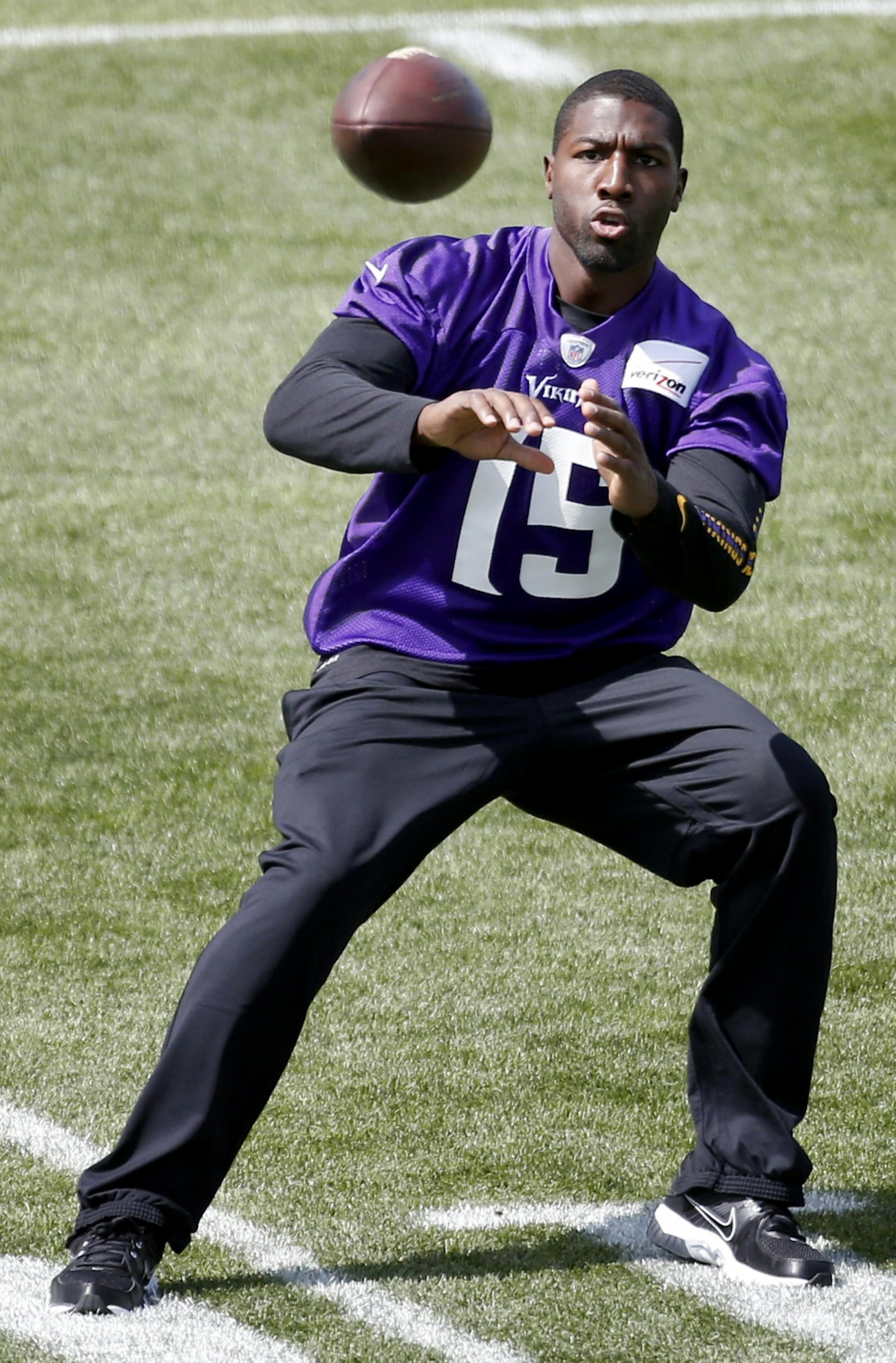 Minnesota Vikings receiver Greg Jennings (15)