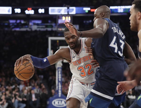 Noah Vonleh (32) will be joining the Wolves from New York, while Anthony Tolliver (43) is departing them for Portland.