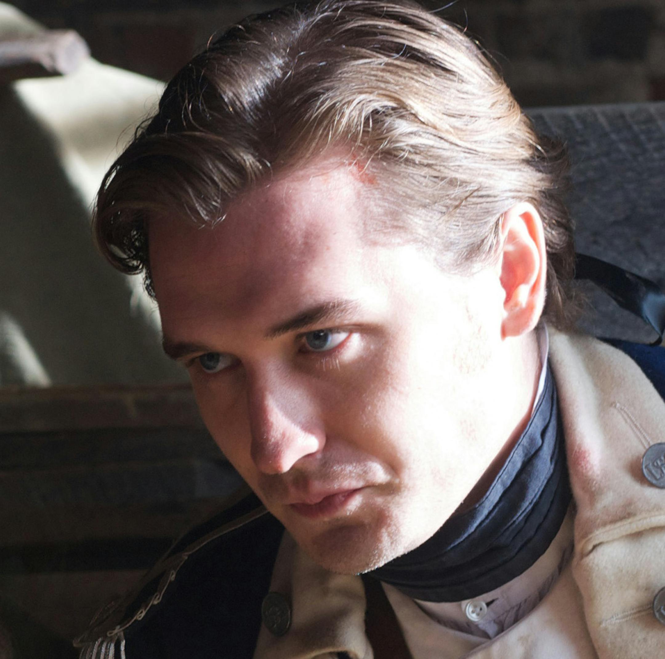 Daniel Henshall as Caleb Brewster and Seth Numrich as Ben Tallmadge - Turn _ Season 1, Episode 2 - Photo Credit: Antony Platt/AMC