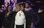 FILE - This Jan. 13, 2019 file photo shows Patti LaBelle performing at the "Aretha! A Grammy Celebration For The Queen Of Soul" tribute in Los Angeles