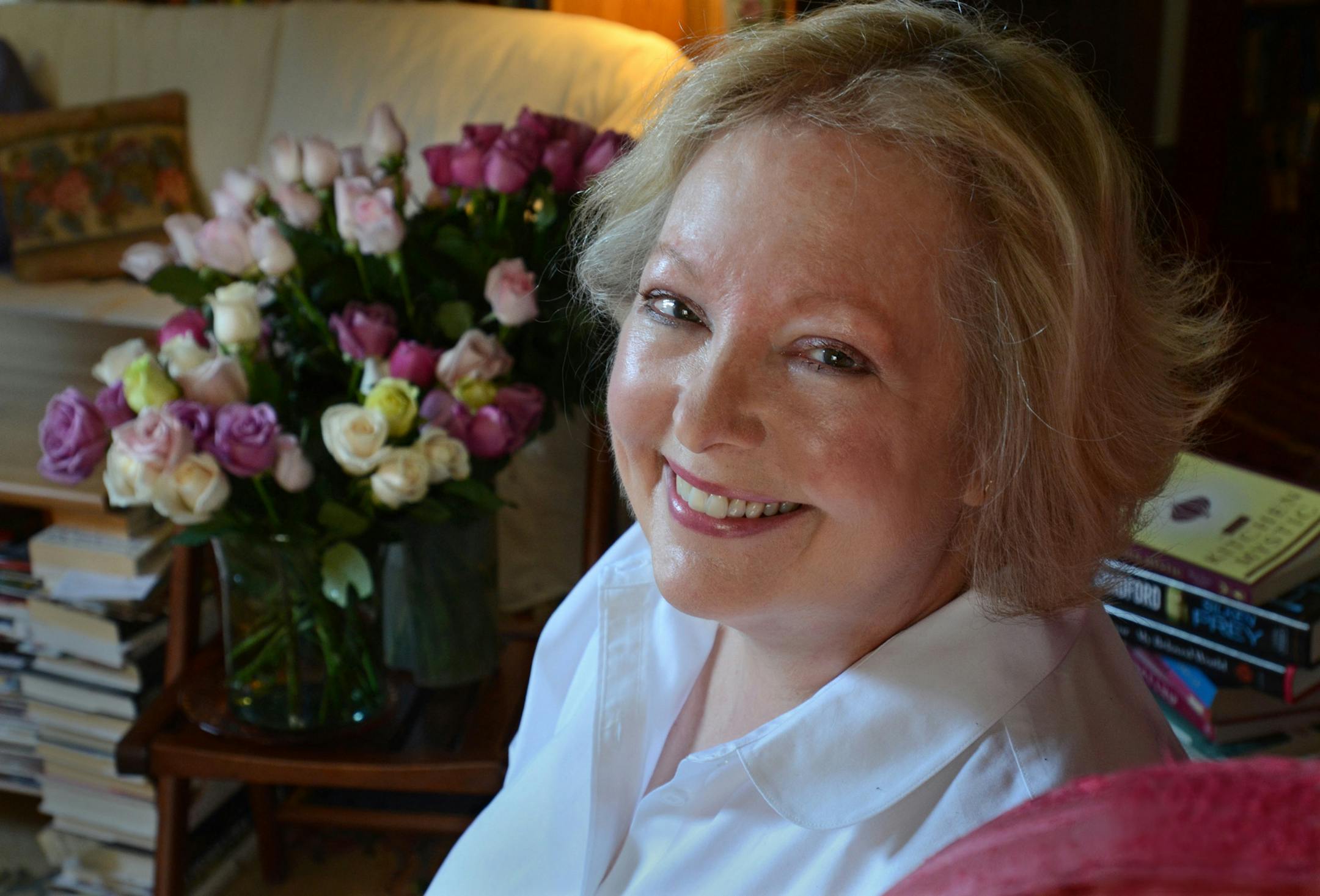 Freelance writer Kit Naylor, who is working on a book about how to love living alone, said she regularly treats herself to flowers.] Joey McLeister,Special to the Star Tribune,Minneapolis,MN September26,2013