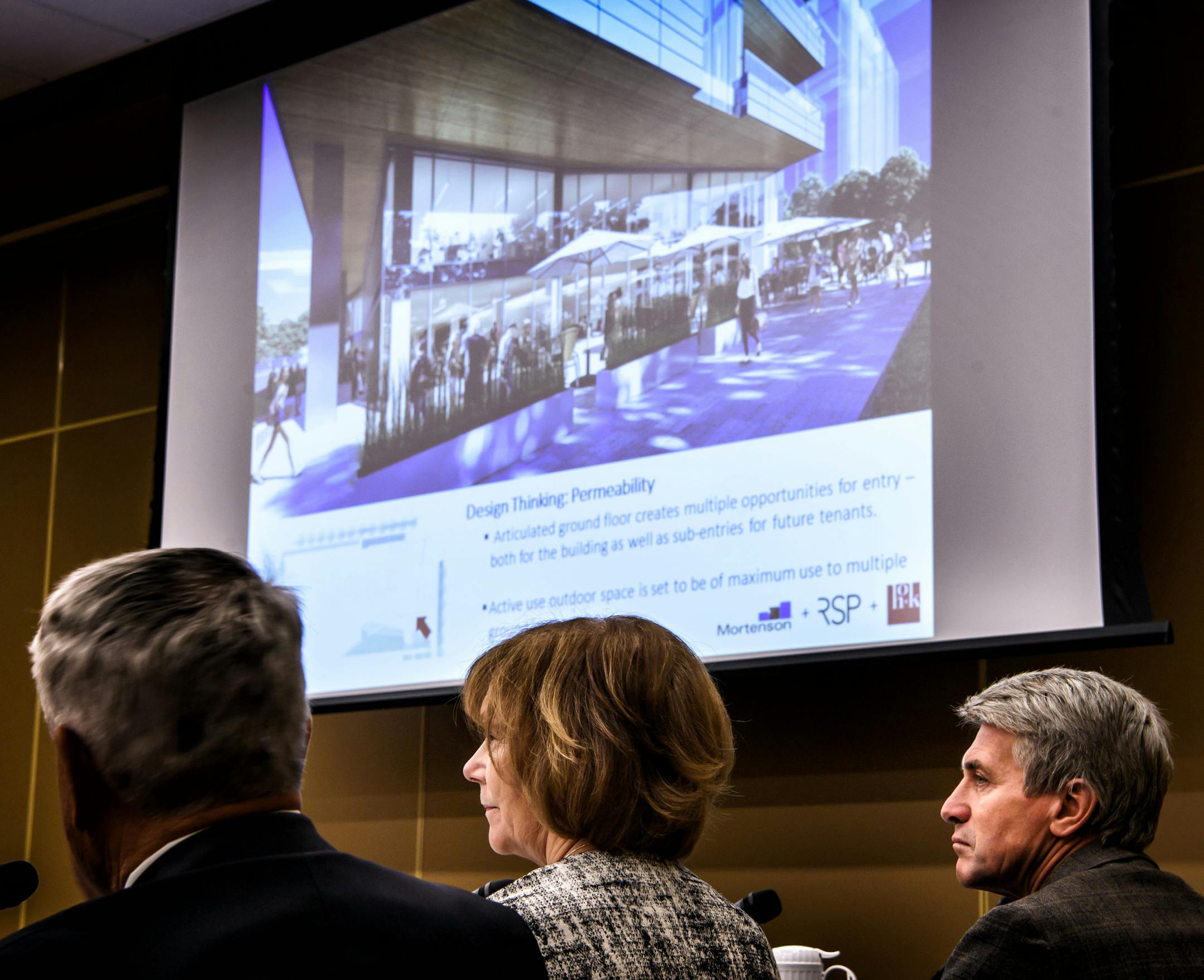 Lt. Governor Tina Smith is Chair of the DMCC and R.T. Rybak is Vice Chair. They presided over a recent DMCC board meeting at the recently remodeled Rochester Civic Center. ] GLEN STUBBE • glen.stubbe@startribune.com Thursday April 27, 2017 Now comes the dirty work. After two years of planning, private investment and clearing the hurdle for $585 million in state aid, the long-awaited Destination Medical Center building boom in Rochester is kicking in. Its modest so far, but already, severa