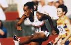 Jackie Joyner-Kersee, track star and sports heroine. Undated handout photo received 1997.