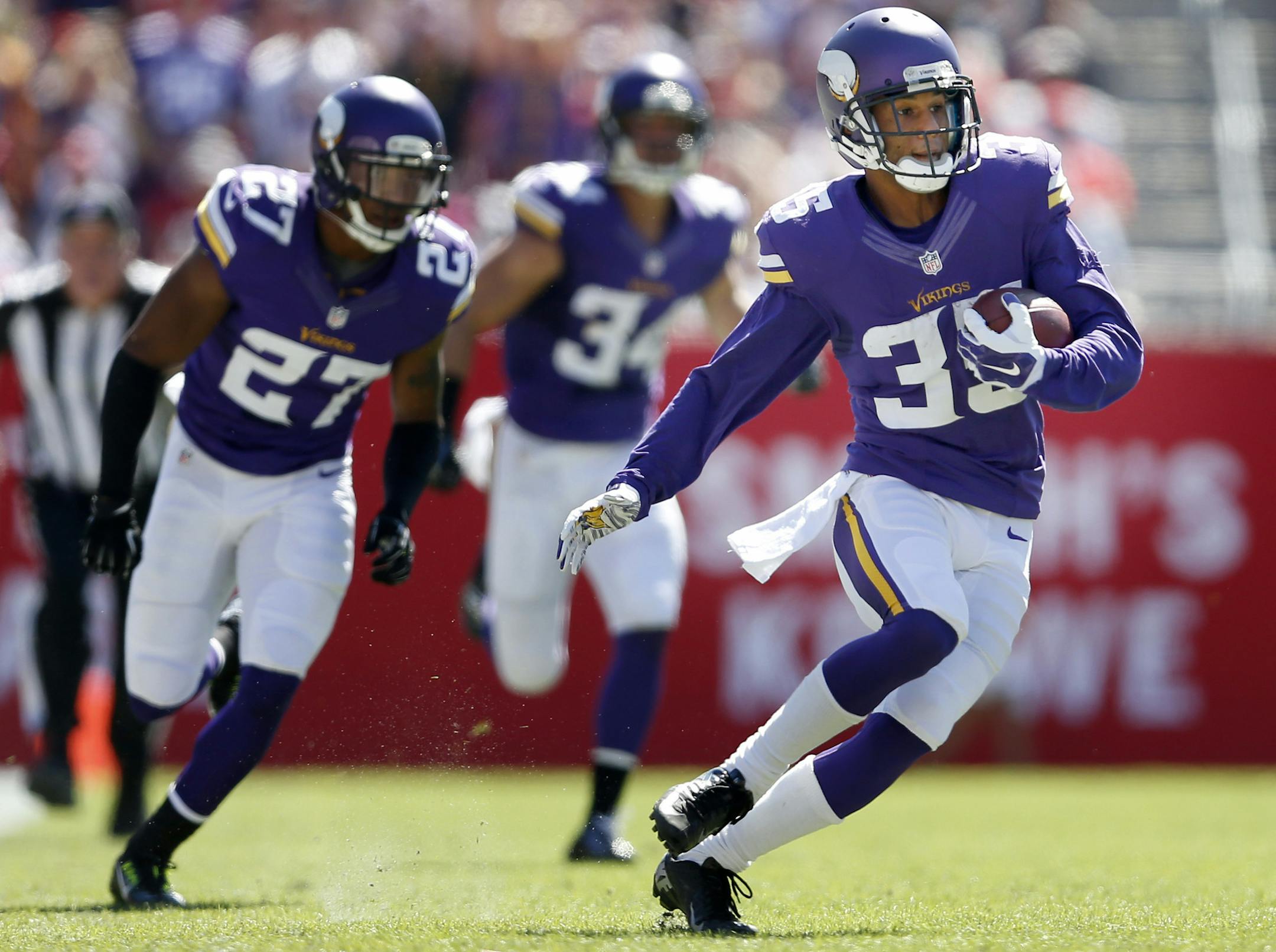 Marcus Sherels, a Gophers and Rochester John Marshall product, has fumbled only once on 212 fair catches or punt returns.