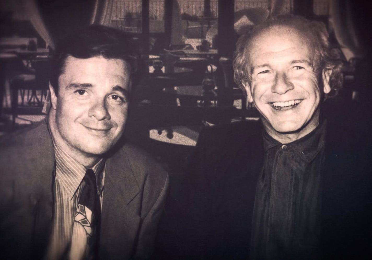 Nathan Lane, left, and playwright Terrence McNally often worked together. PBS' "American Masters" will present "Terrence McNally: Every Act of Life," premiering June 14.