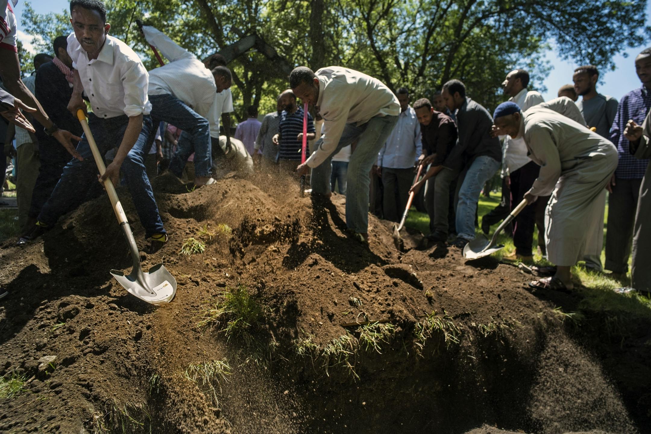 Ahmed Ashi was laid to rest according to Islamic custom not far from the grave of his childhood friend Idris Hussein.[In Willmar where Ahmed Ashi, 11 who drowned along with childhood friend Idris Hussein,11, the community came together to lay the boys to rest.Richard Tsong-Taatarii/rtsong-taatarii@startribune.com