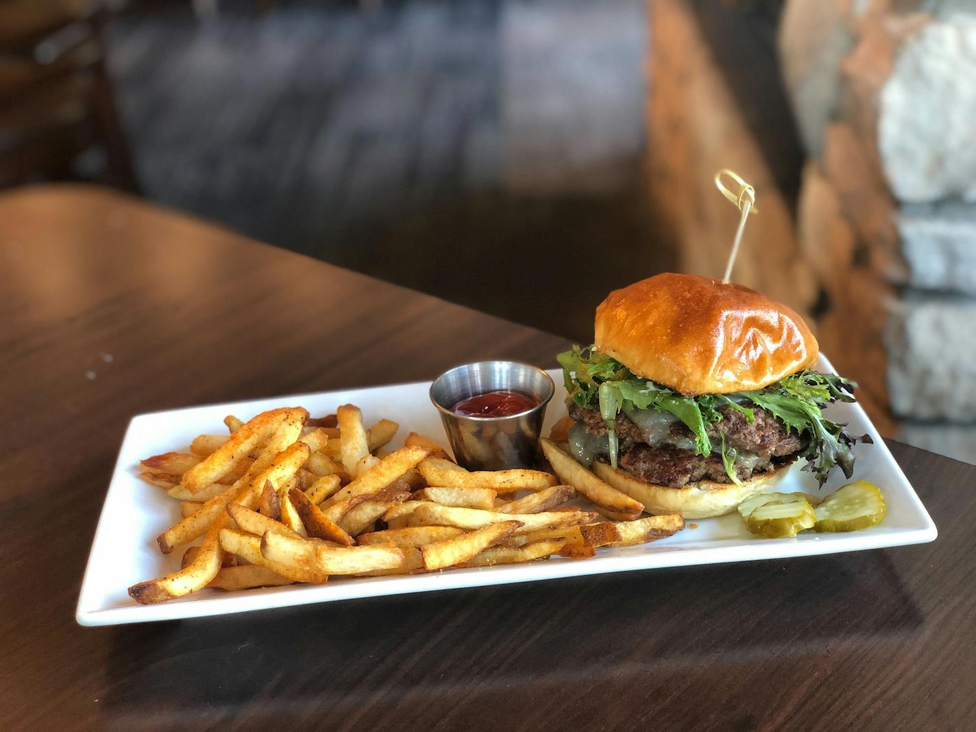 Brazin Public House in Eden Prairie serves up a great slate of burgers, including the Black &amp; Bluejack. Nicole Hvidsten, Star Tribune